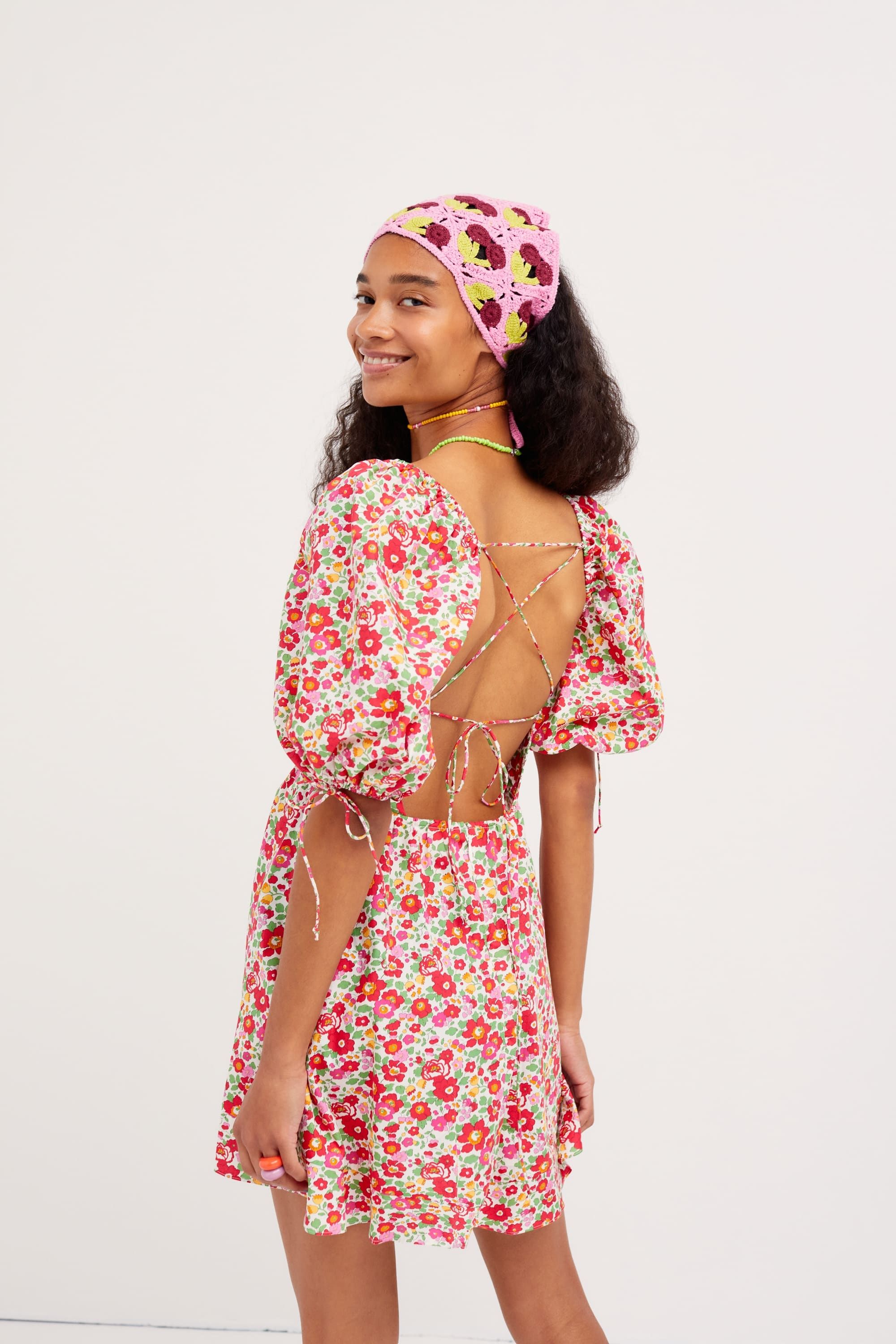 Auden Puff Sleeve Mini Dress sold by For Love And Lemons product image thumbnail 2