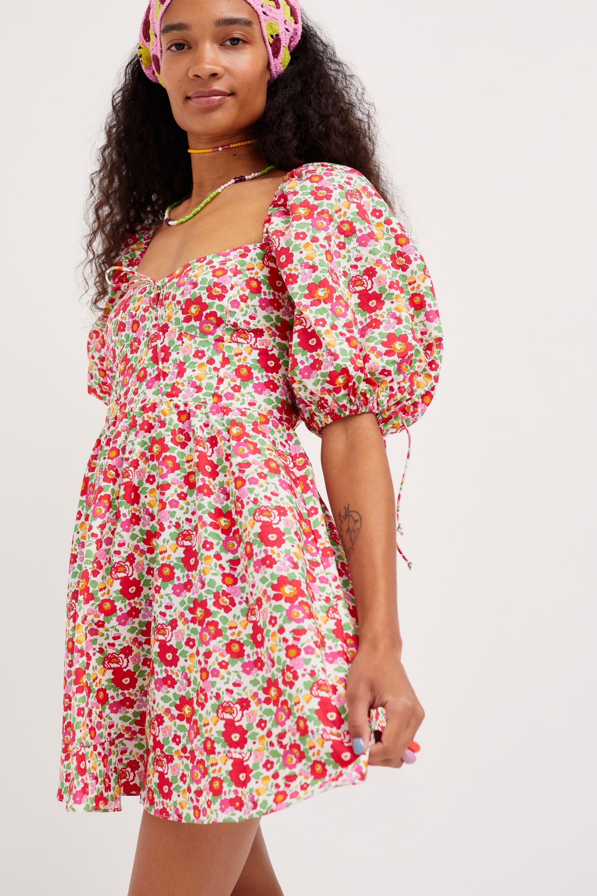 Auden Puff Sleeve Mini Dress sold by For Love And Lemons product image thumbnail 5