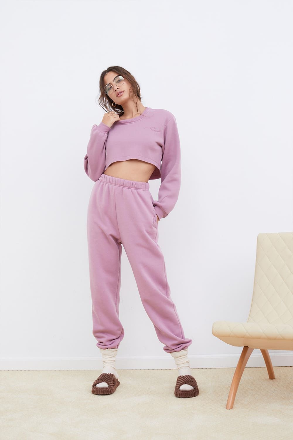 Josie Cropped Sweatshirt sold by For Love And Lemons product image thumbnail 2