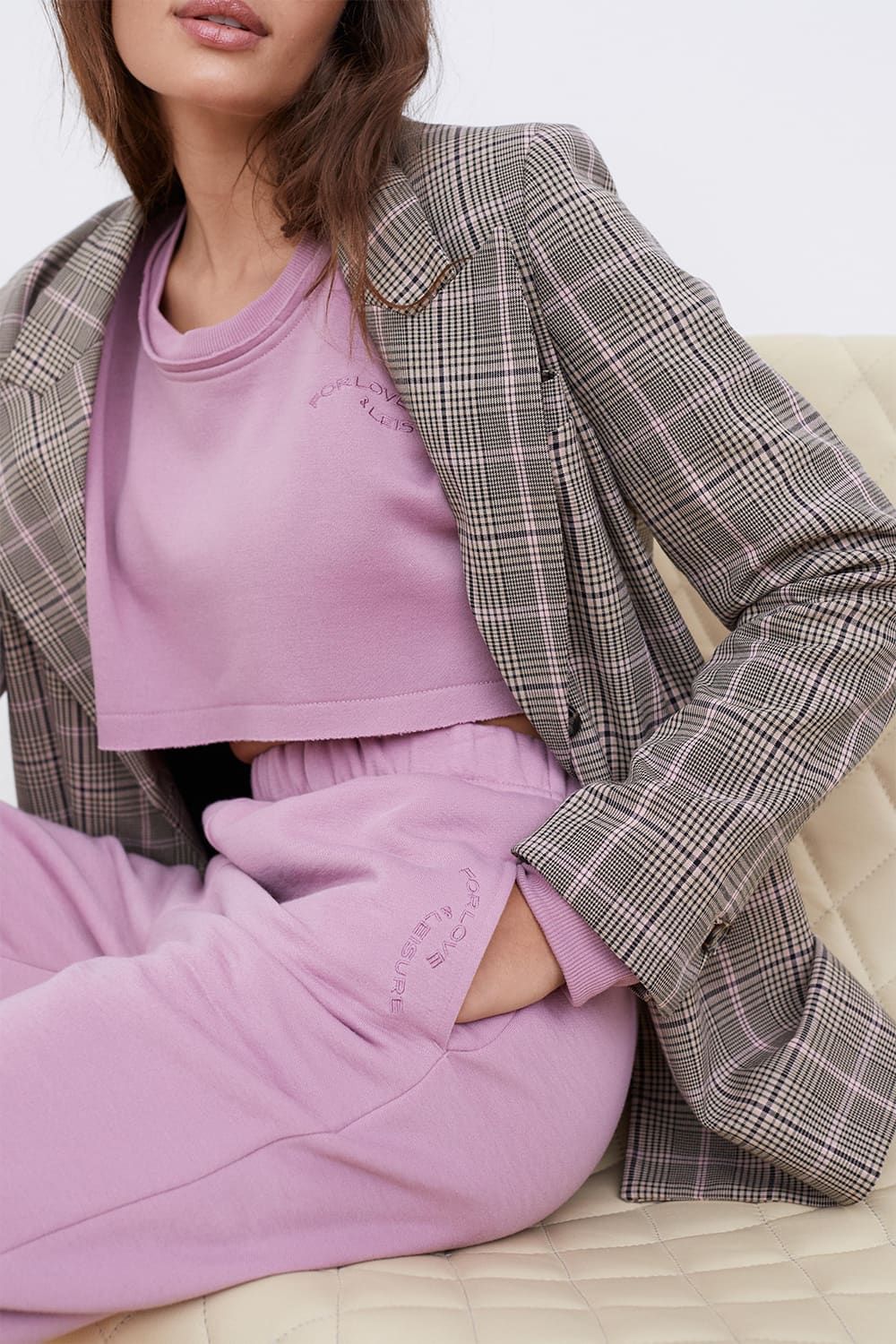 Josie Cropped Sweatshirt sold by For Love And Lemons product image thumbnail 3