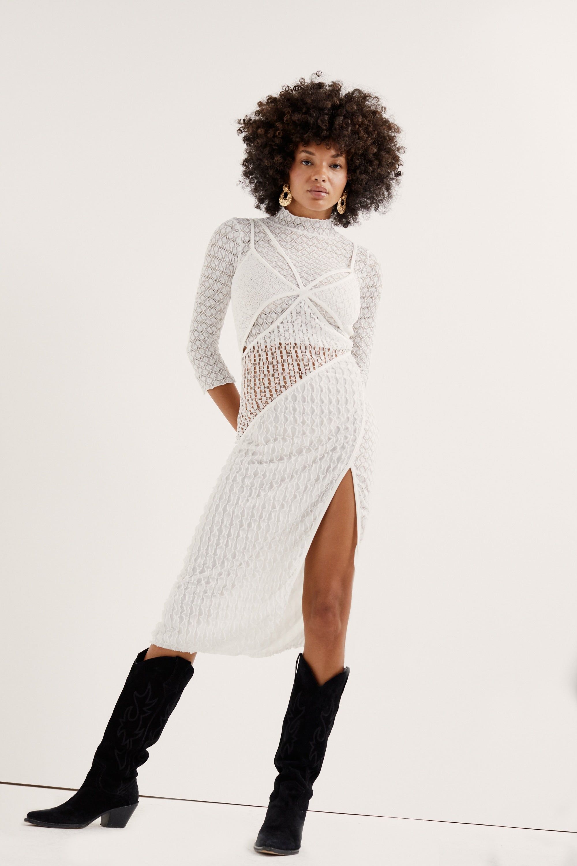 Tracy Turtleneck Crop Top sold by For Love And Lemons product image thumbnail 5