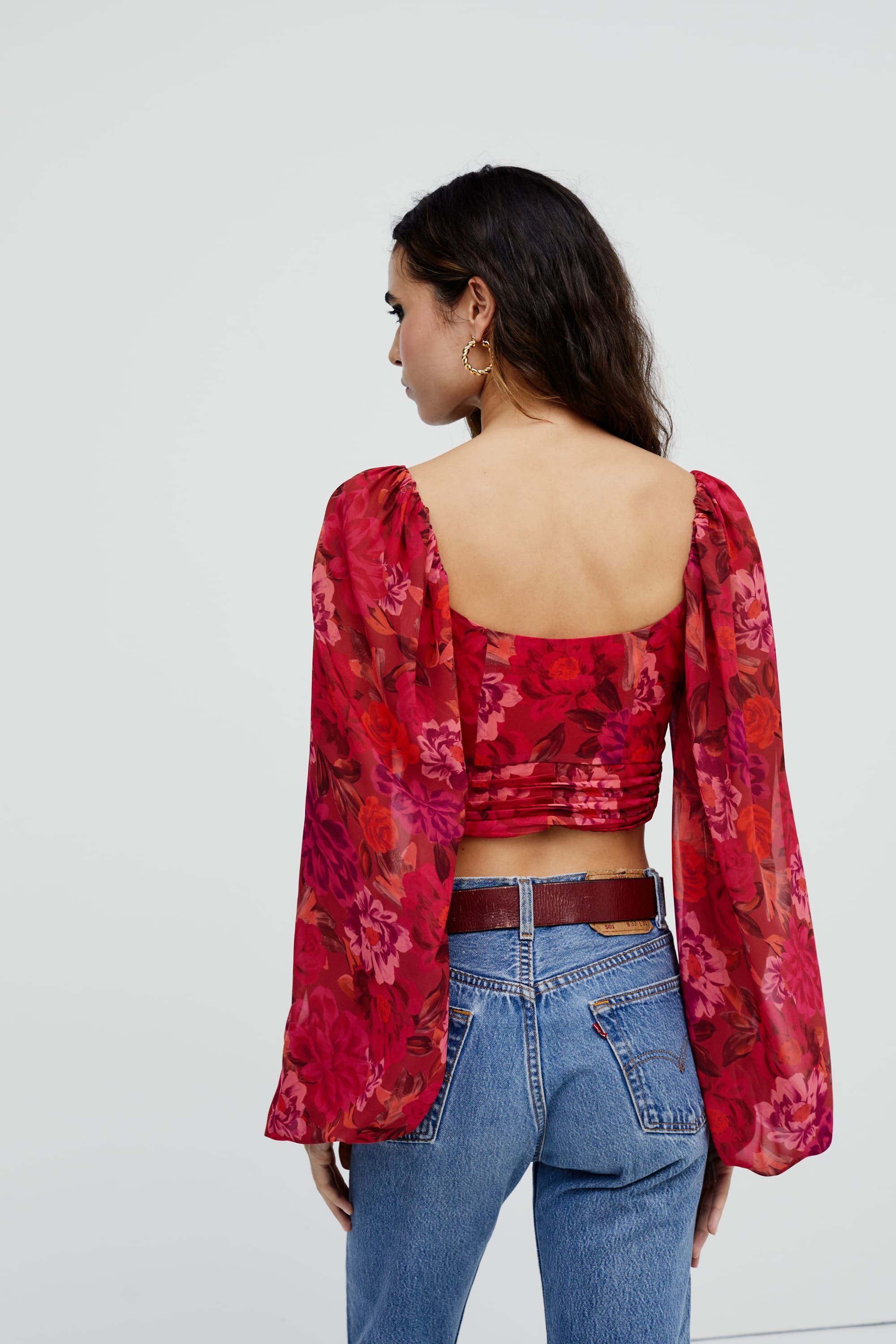 Trisha Crop Top sold by For Love And Lemons product image thumbnail 2