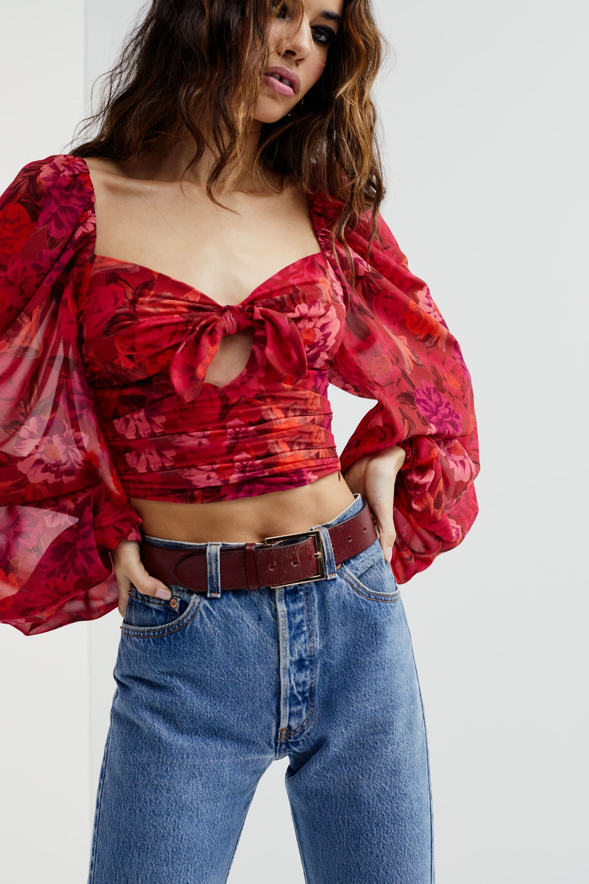 Trisha Crop Top sold by For Love And Lemons