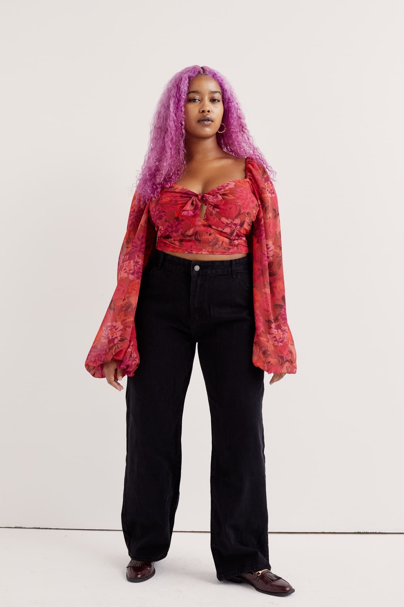 Trisha Crop Top sold by For Love And Lemons product image thumbnail 7