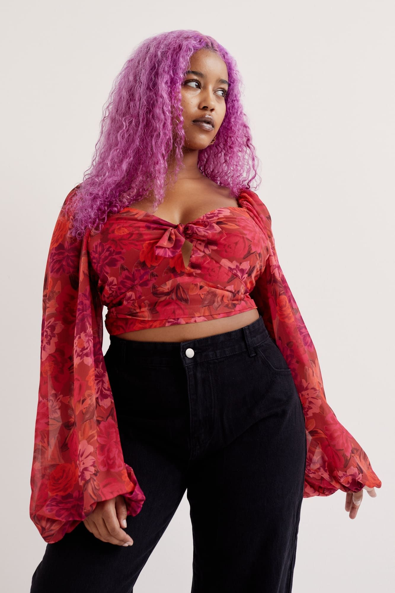 Trisha Crop Top sold by For Love And Lemons product image thumbnail 3