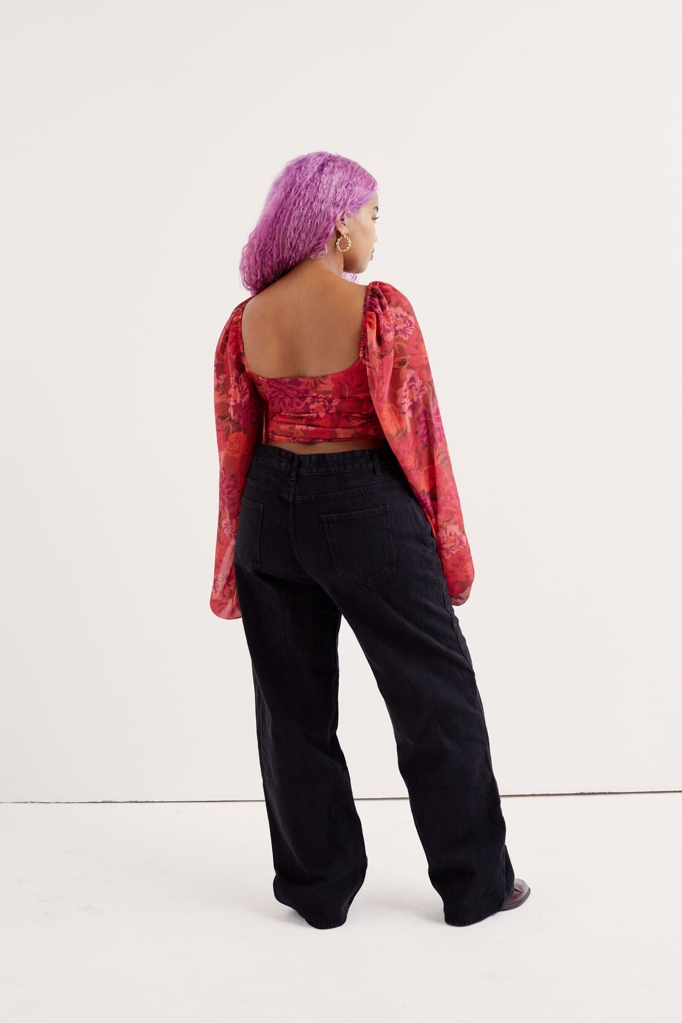 Trisha Crop Top sold by For Love And Lemons product image thumbnail 8