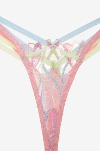 Pastel Tulips Thong Panty sold by For Love And Lemons