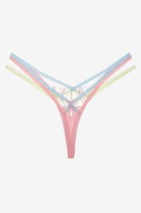 Pastel Tulips Thong Panty sold by For Love And Lemons