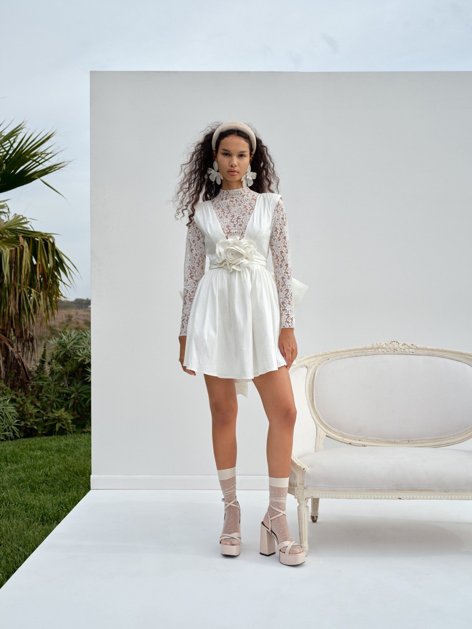 Rose Mini Dress sold by For Love And Lemons product image thumbnail 3