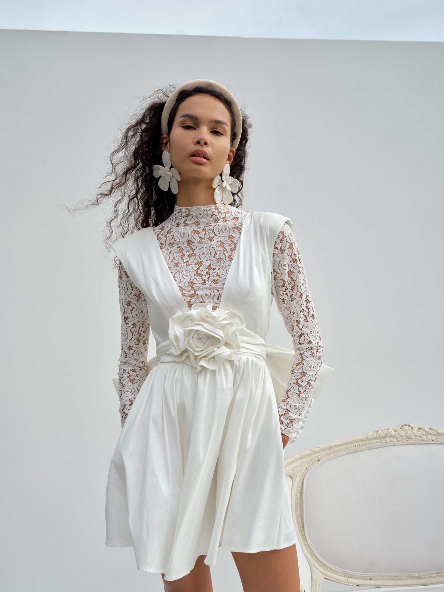 Rose Mini Dress sold by For Love And Lemons product image thumbnail 5