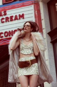 Aiko Mini Skirt sold by For Love And Lemons