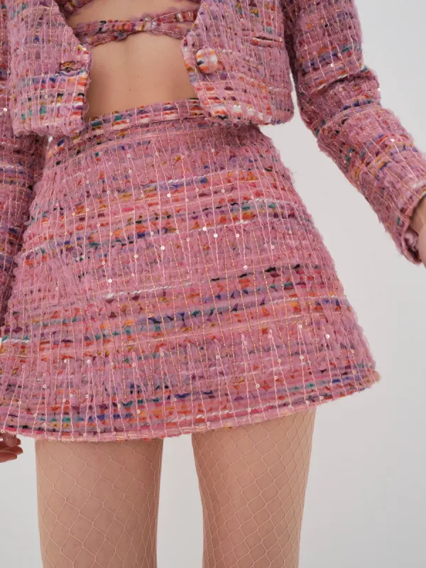 Dionne Mini Skirt sold by For Love And Lemons