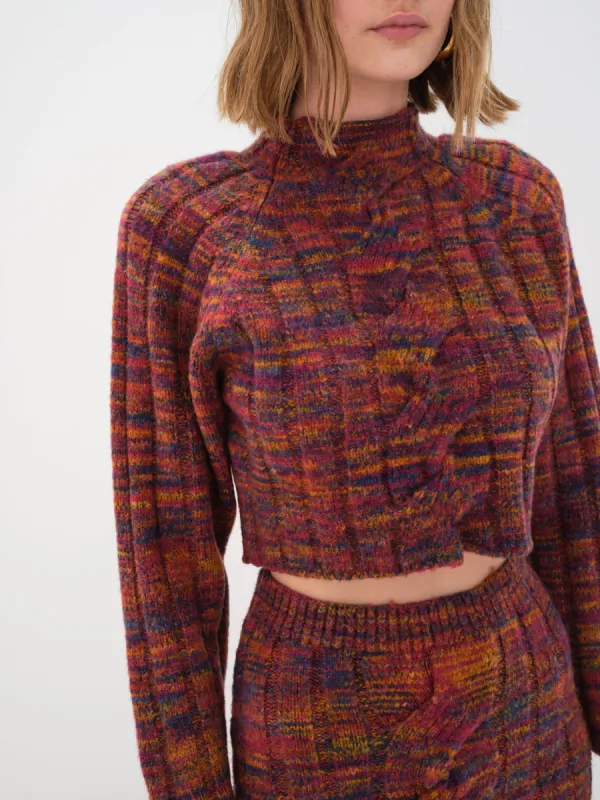 Ruby Cropped Turtleneck sold by For Love And Lemons