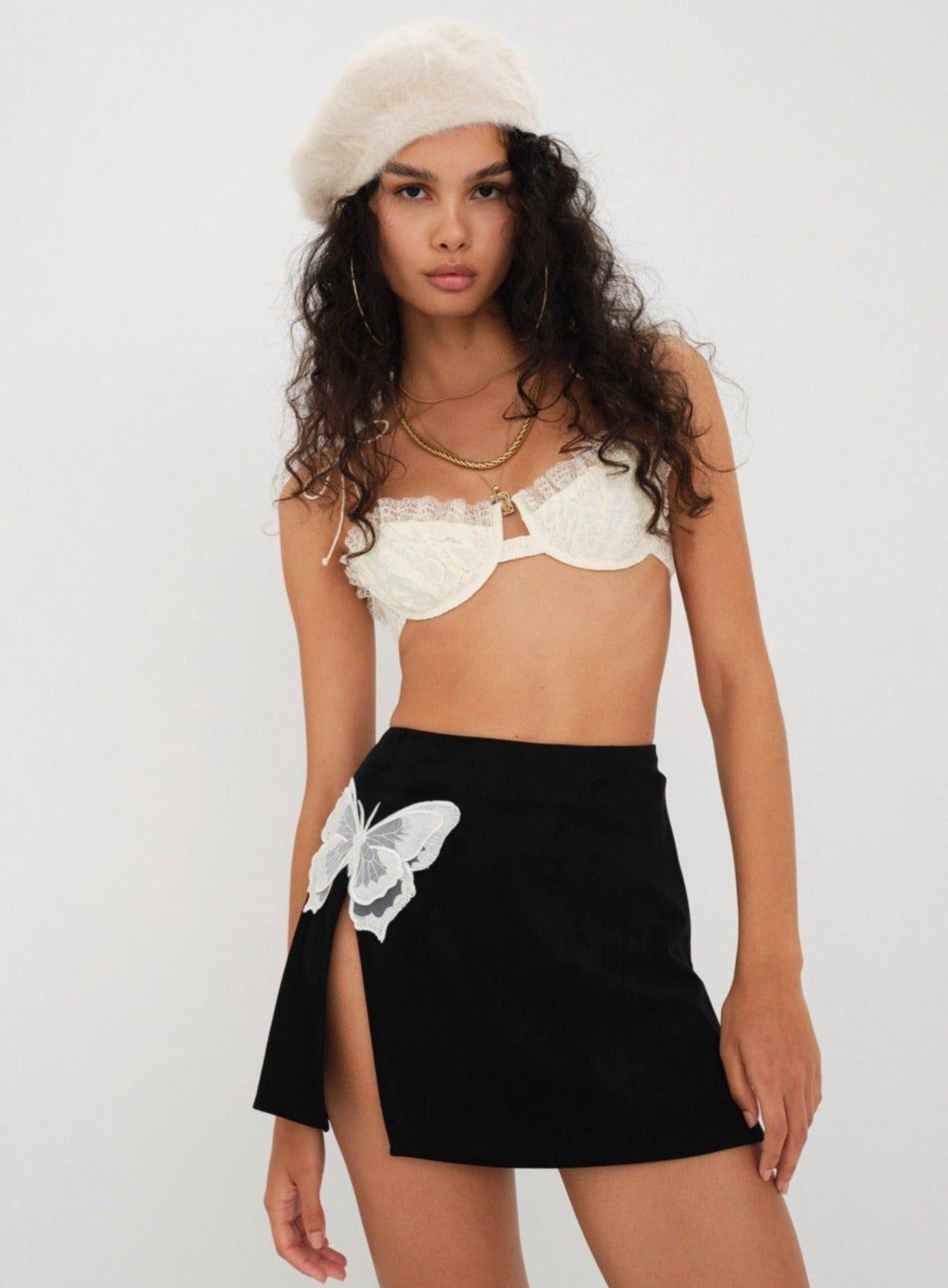 Auden Mini Skirt sold by For Love And Lemons product image thumbnail 2