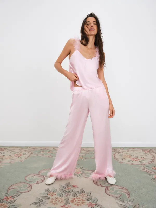 Floral Trim PJ Set sold by For Love And Lemons