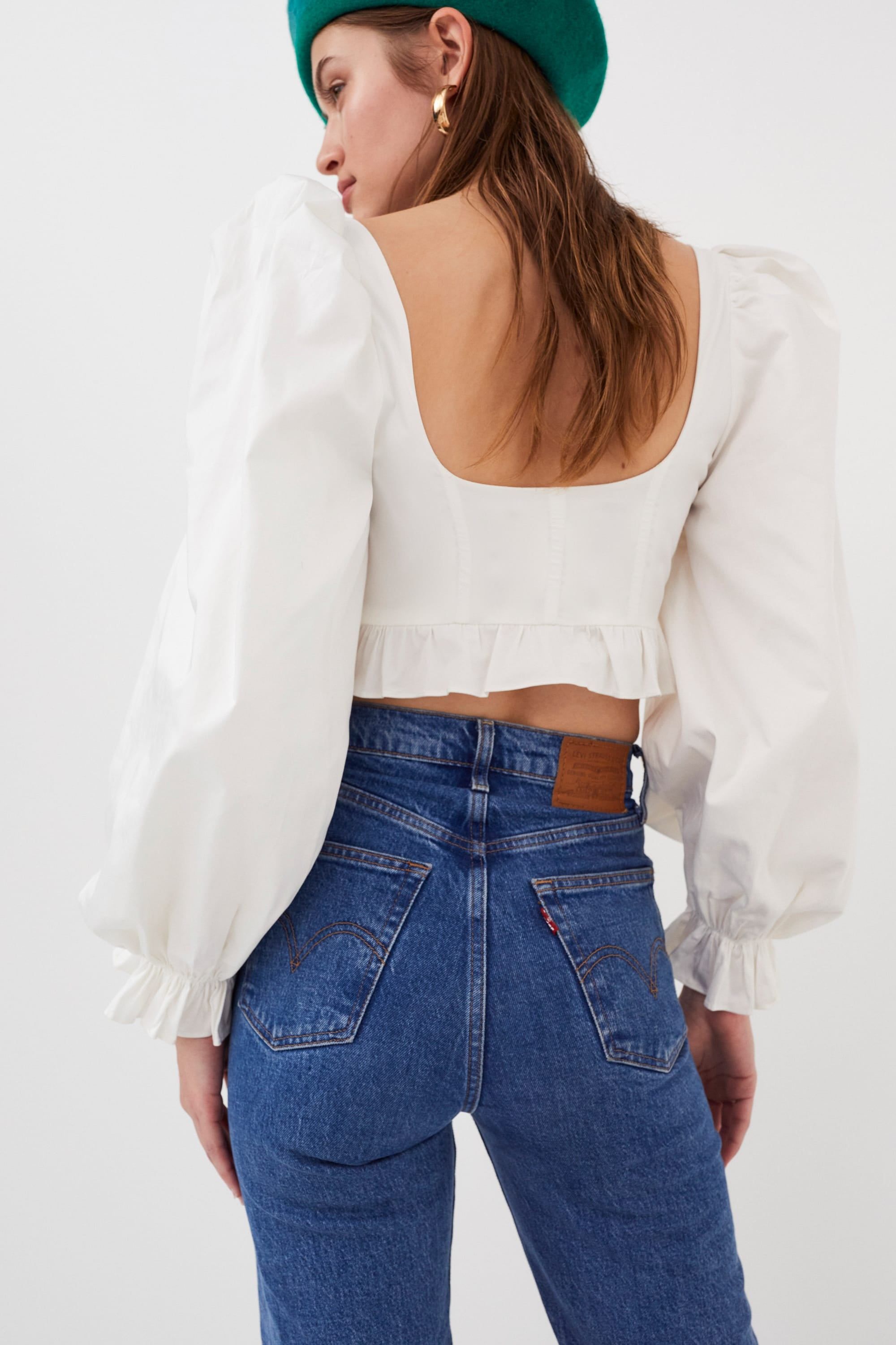 Heather Long Sleeve Corset Top sold by For Love And Lemons product image thumbnail 4