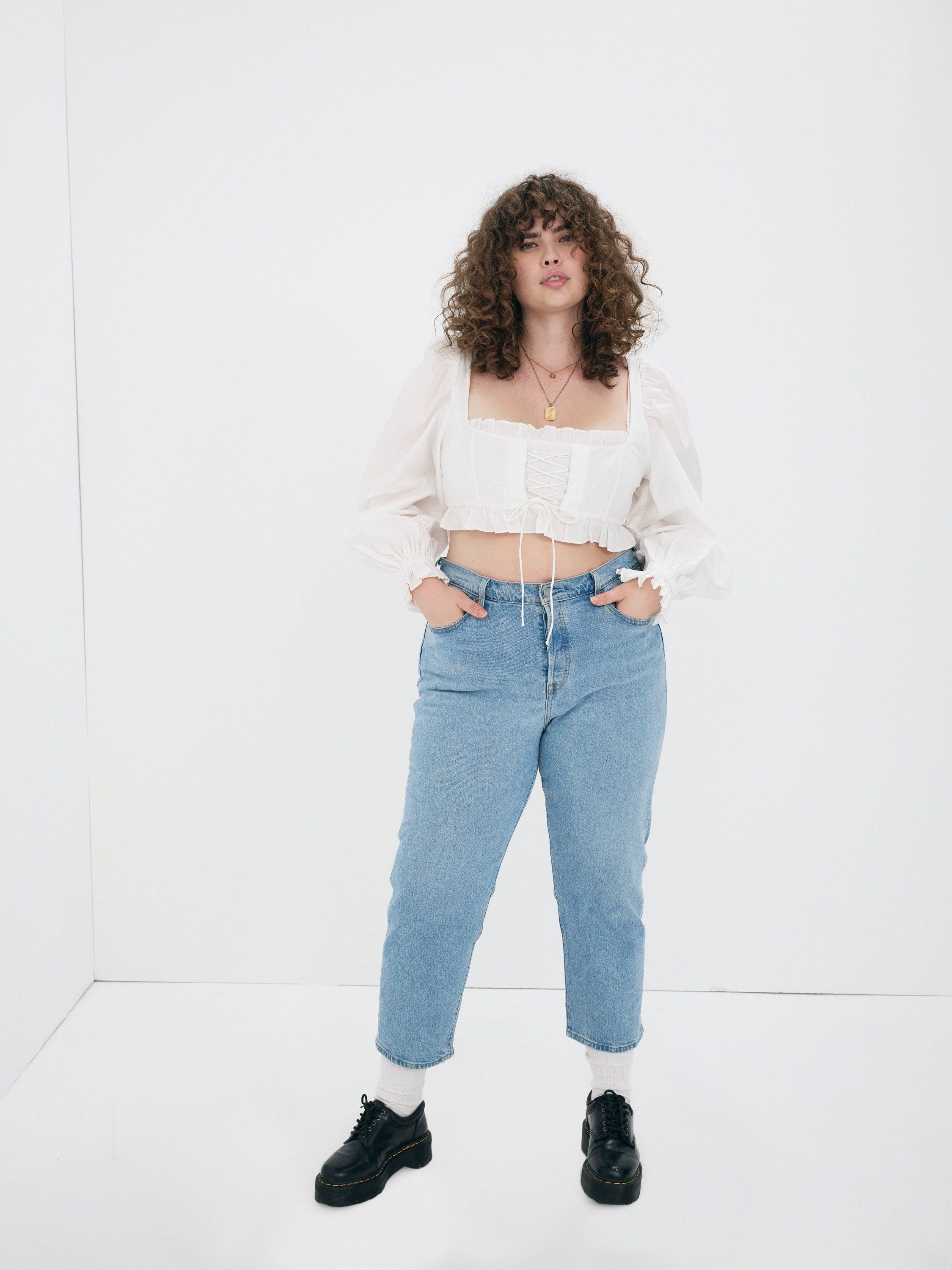 Heather Long Sleeve Corset Top sold by For Love And Lemons product image thumbnail 5