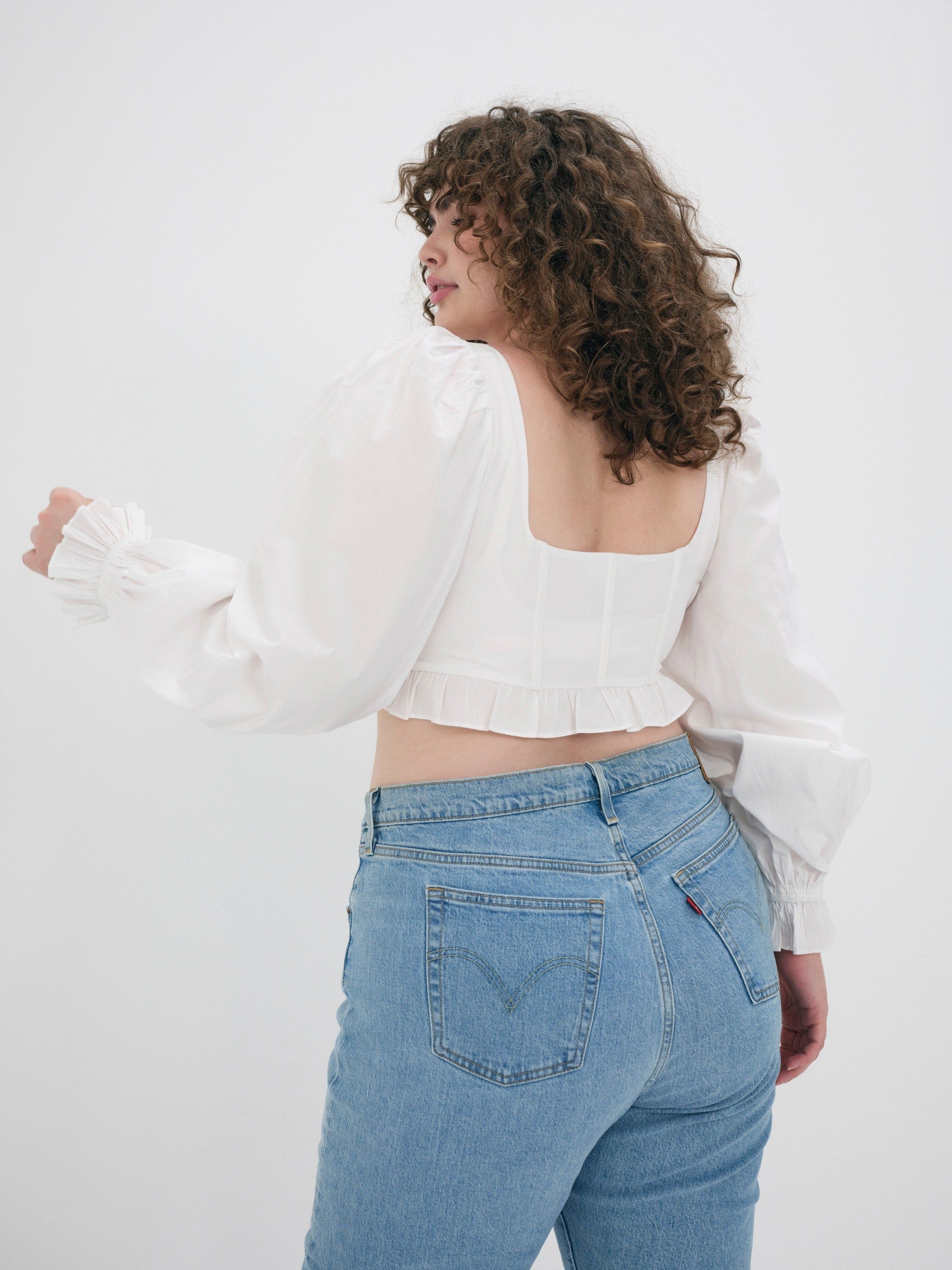 Heather Long Sleeve Corset Top sold by For Love And Lemons product image thumbnail 7