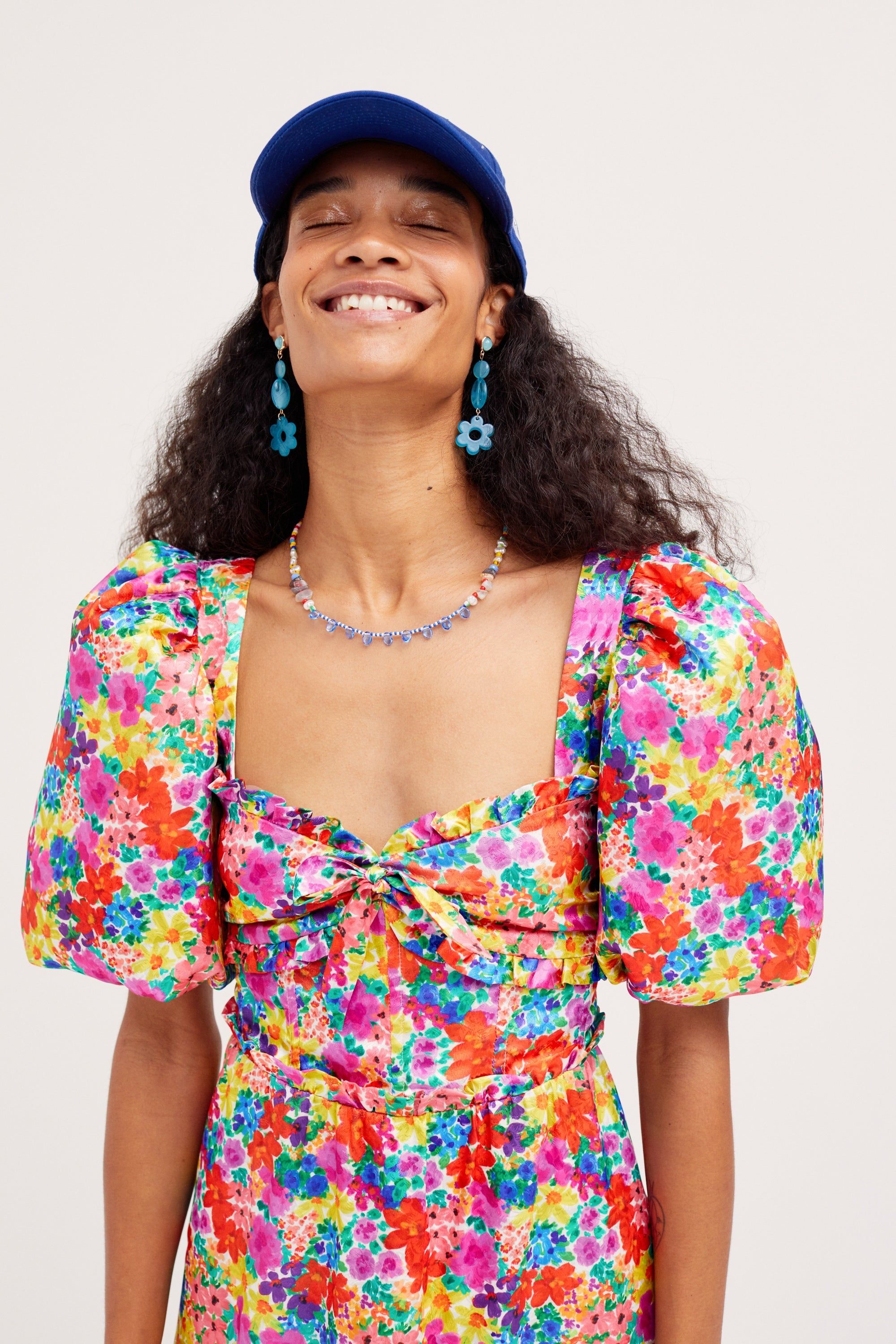 Merrill Puff Sleeve Mini Dress sold by For Love And Lemons product image thumbnail 3