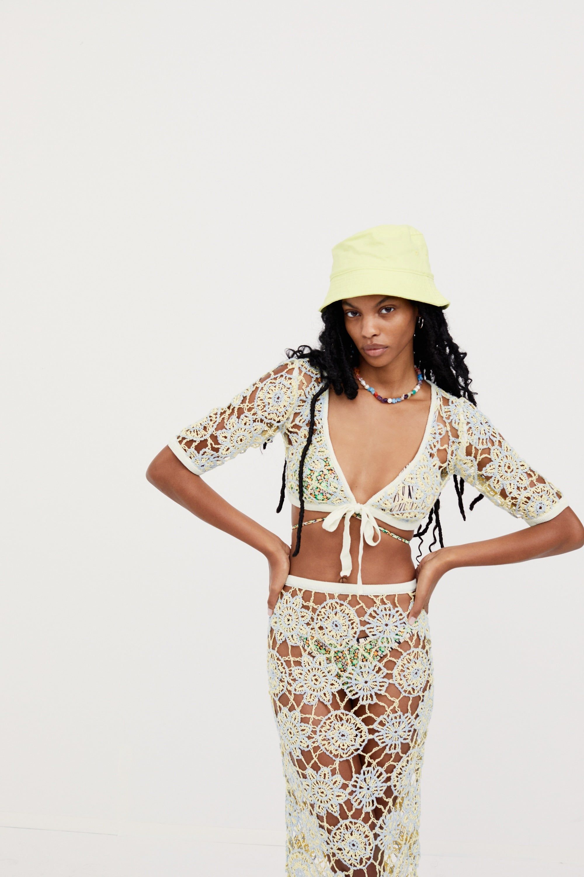 Sofia Midi Skirt sold by For Love And Lemons product image thumbnail 3