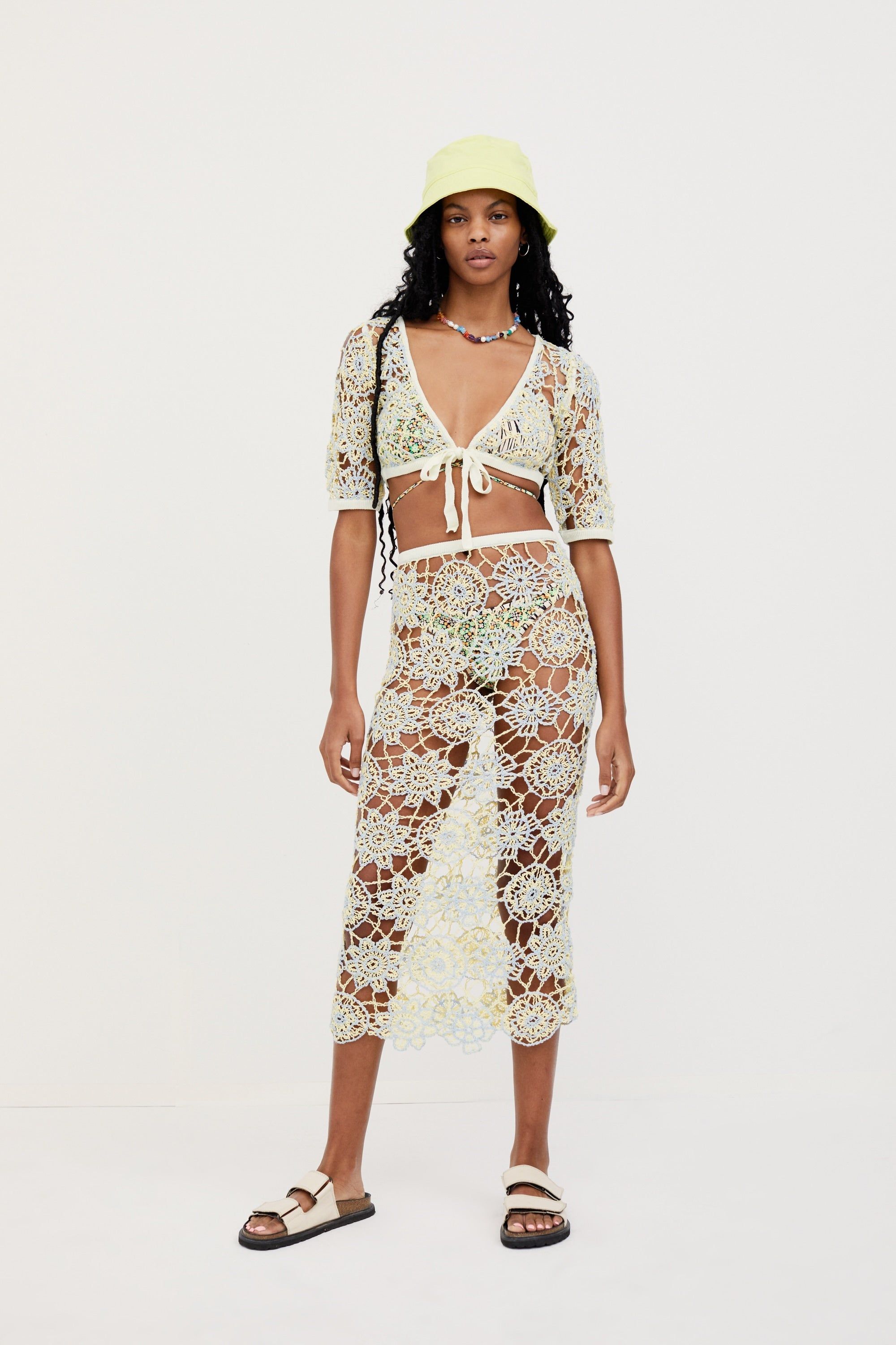 Sofia Midi Skirt sold by For Love And Lemons