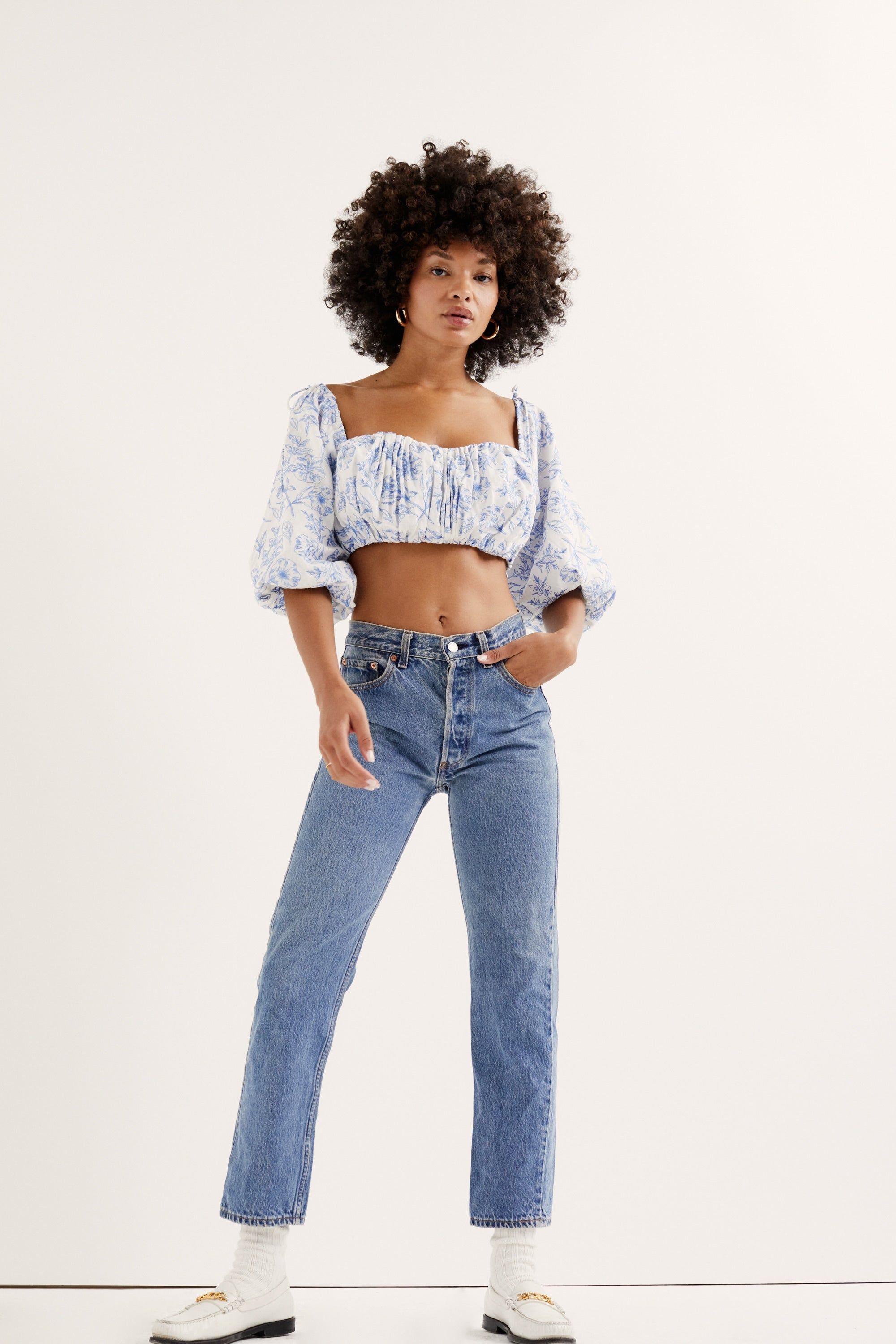 Maisie Crop Top sold by For Love And Lemons product image thumbnail 2