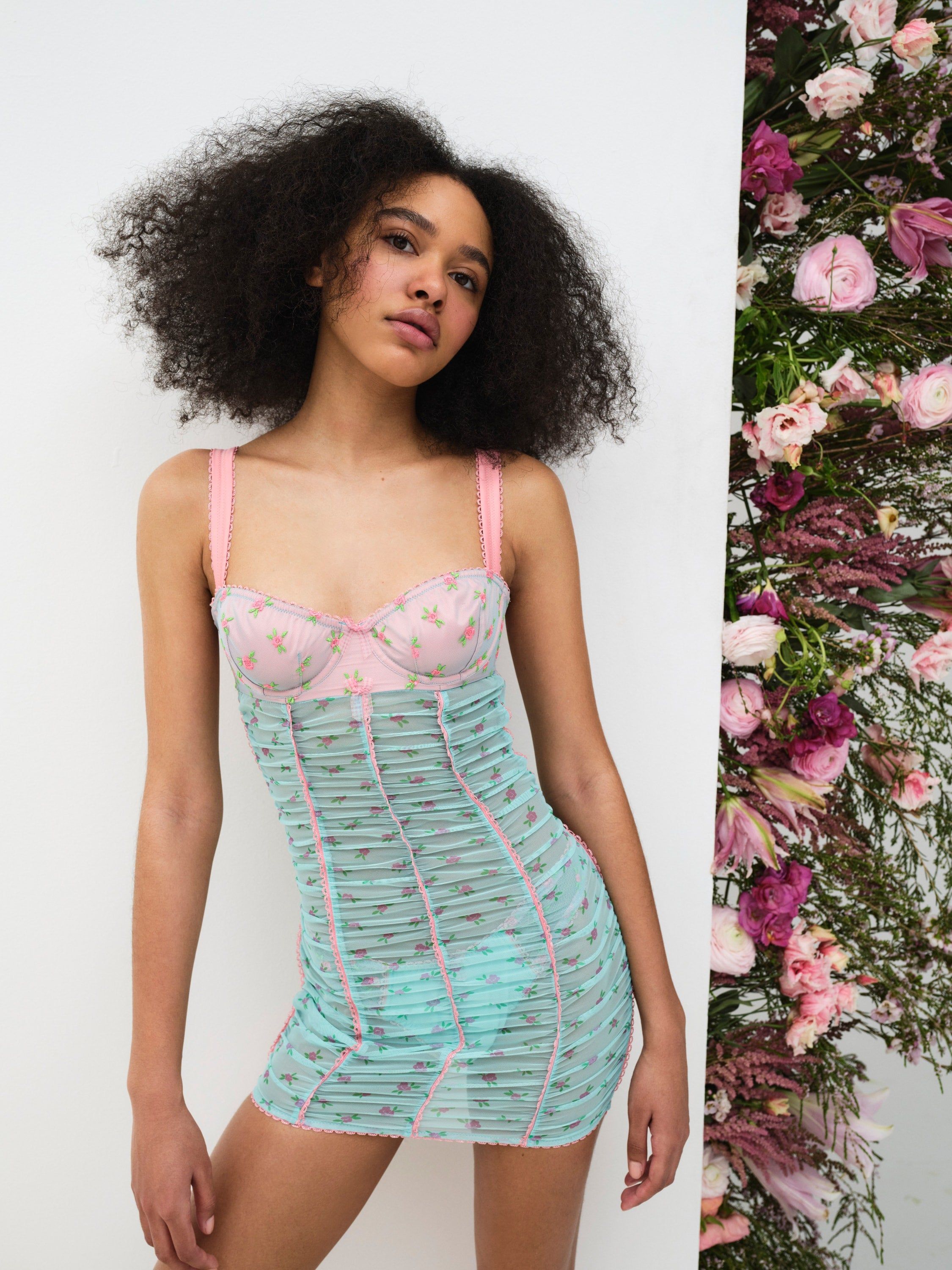Garden Party Slip Dress sold by For Love And Lemons product image thumbnail 3
