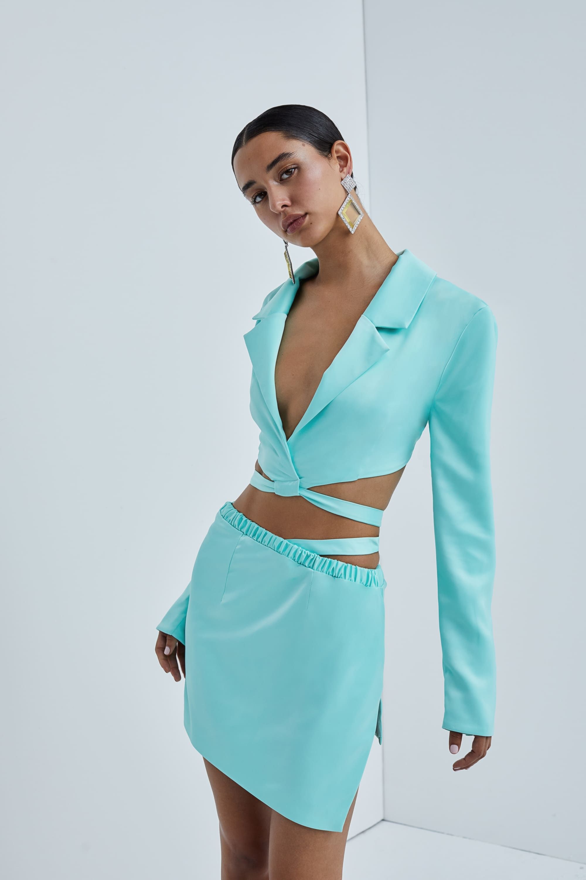 Marie Cropped Blazer sold by For Love And Lemons product image thumbnail 3