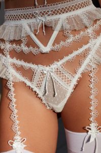 Eternal Rose Thong Panty sold by For Love And Lemons