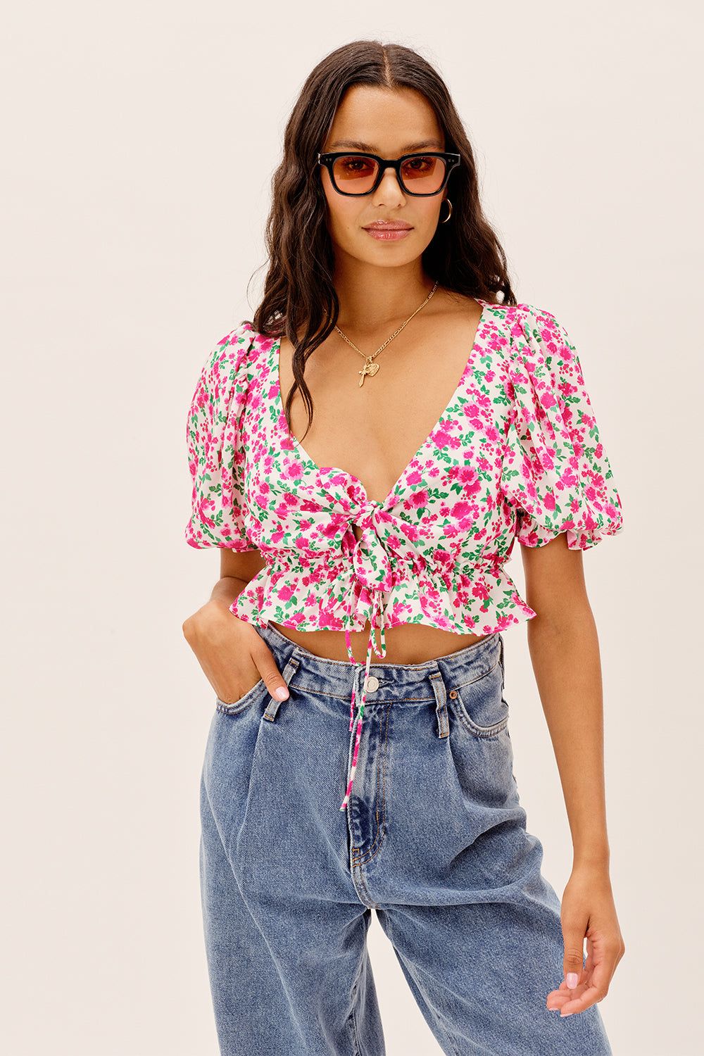 Petal Blouse sold by For Love And Lemons