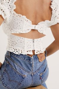 Becca Puff Sleeve Corset Top sold by For Love And Lemons