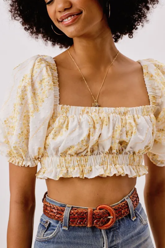 Lucie Crop Top sold by For Love And Lemons