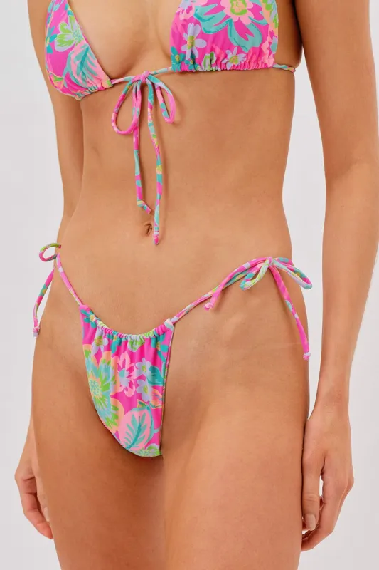 Vienna Floral Thong Bottom sold by For Love And Lemons