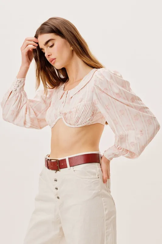 Carly Crop Top sold by For Love And Lemons
