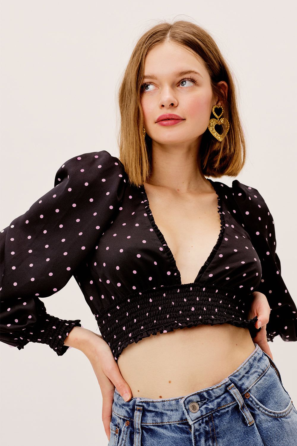 Carissa Crop Top sold by For Love And Lemons product image thumbnail 2