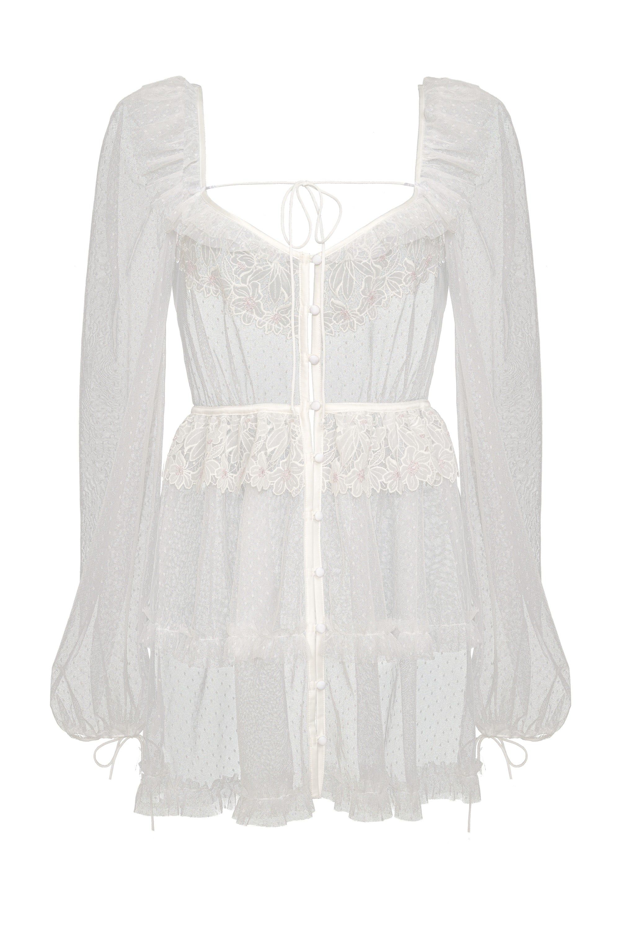 Eternal Rose Applique Slip Dress sold by For Love And Lemons product image thumbnail 2