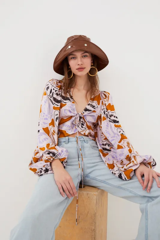 Esmeralda Crop Top sold by For Love And Lemons