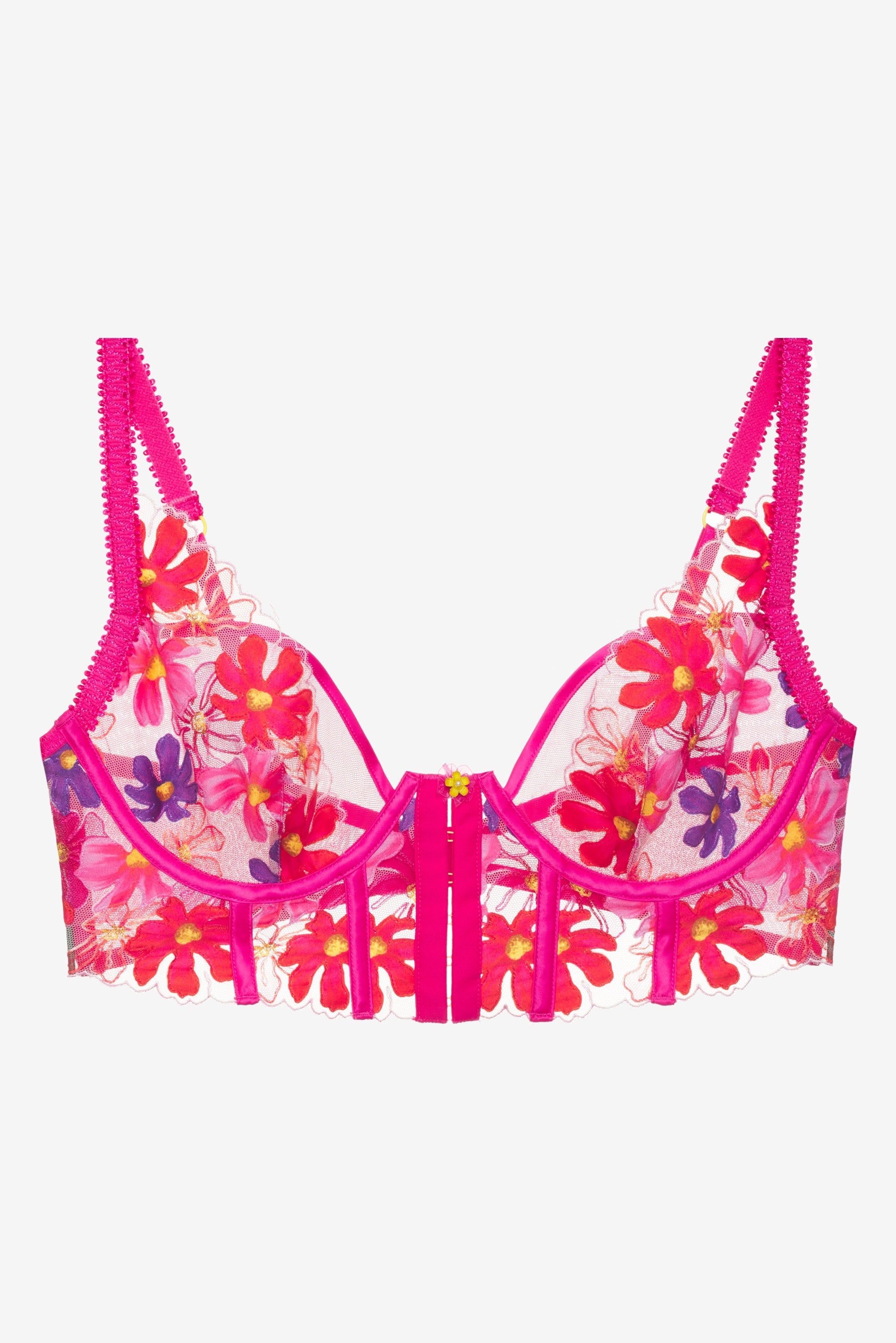 Anemone Floral Underwire Bra sold by For Love And Lemons