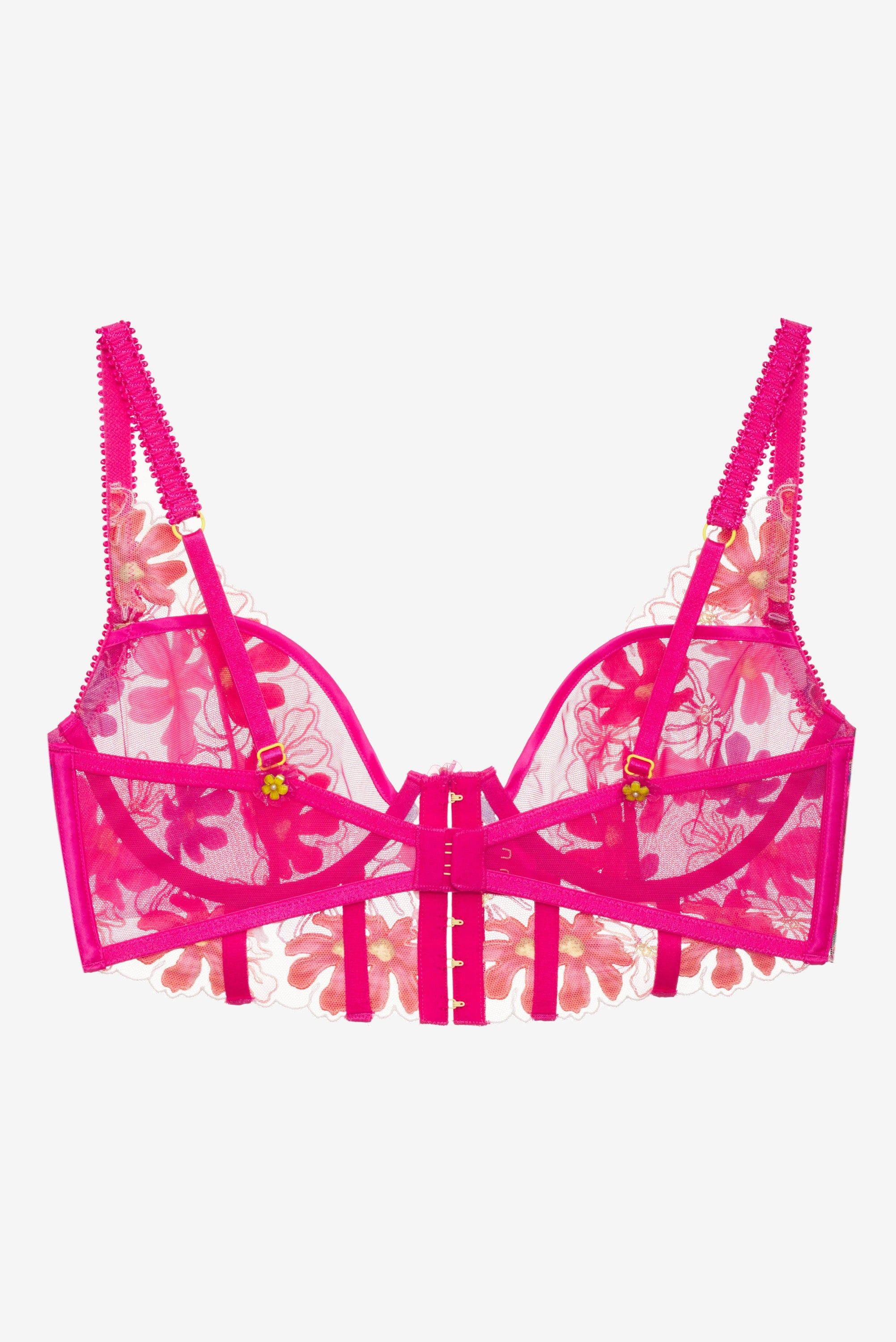 Anemone Floral Underwire Bra sold by For Love And Lemons product image thumbnail 7