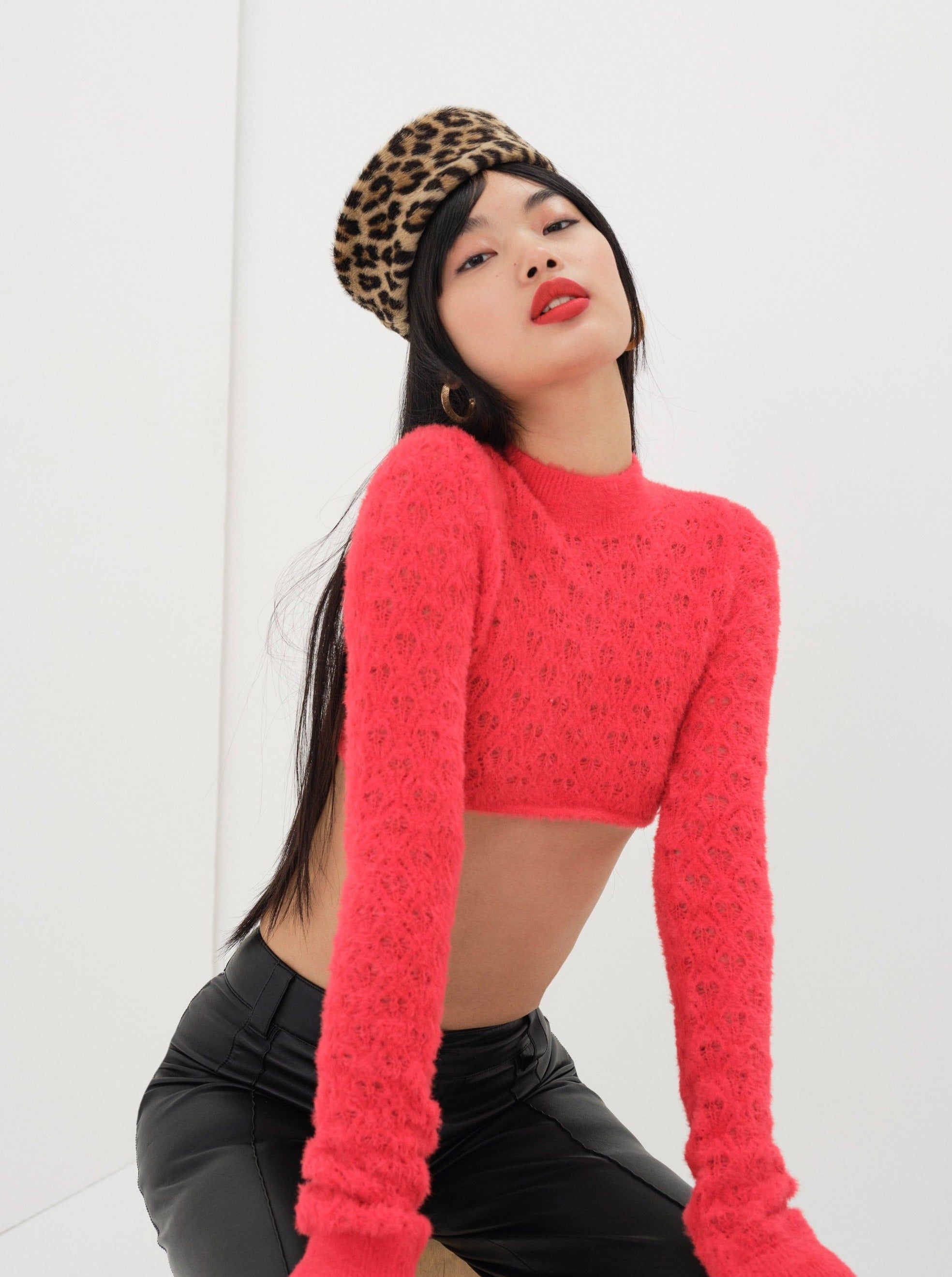 Katana Cropped Sweater sold by For Love And Lemons product image thumbnail 4