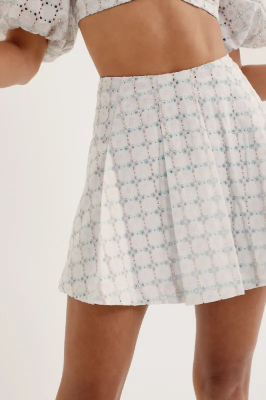 Denise Mini Skirt sold by For Love And Lemons
