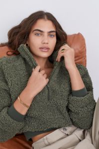 Cozy Fleece Pullover sold by For Love And Lemons