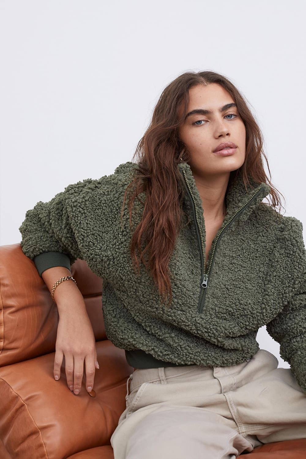 Cozy Fleece Pullover sold by For Love And Lemons