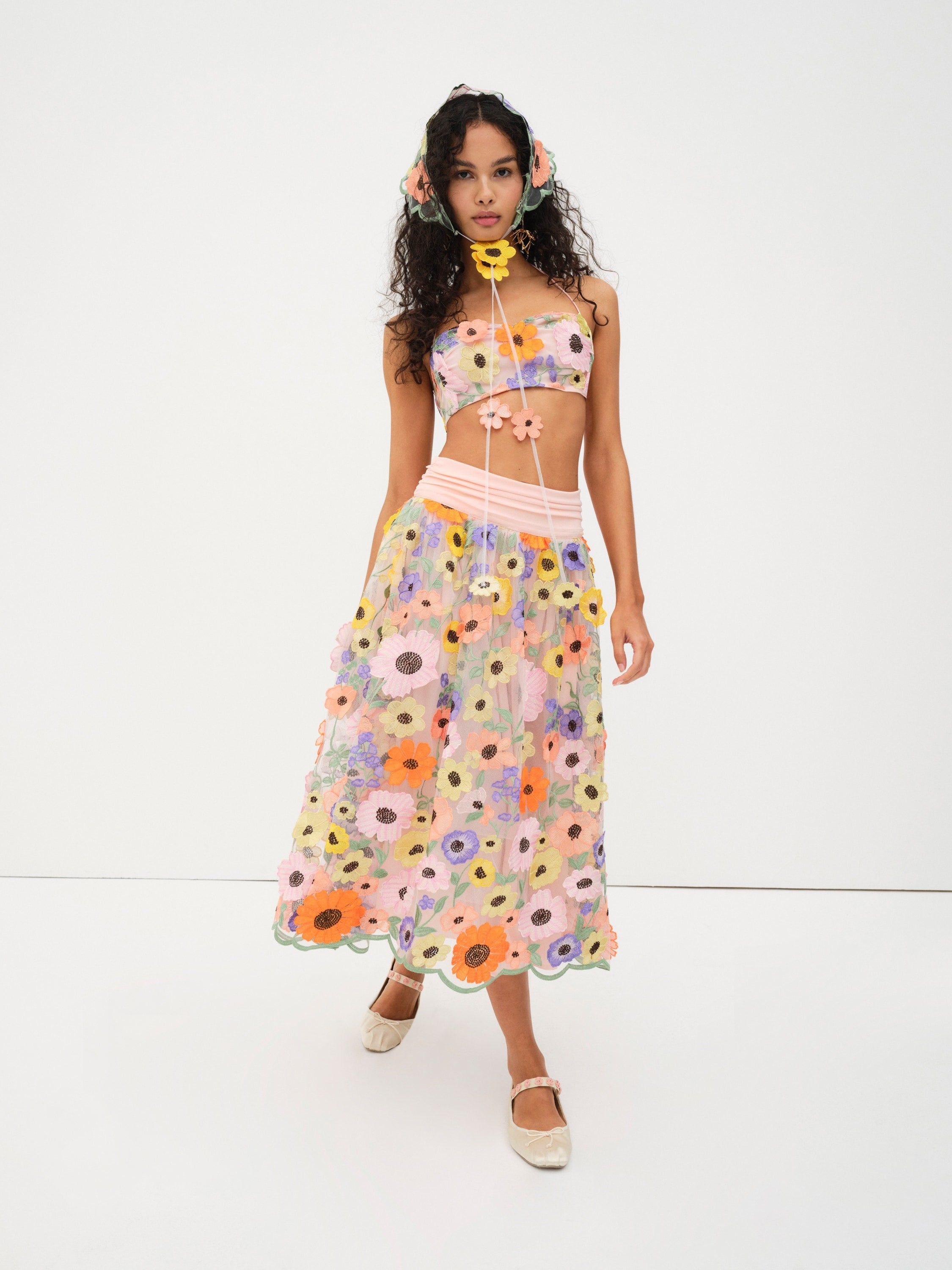 Piccola Crop Top sold by For Love And Lemons product image thumbnail 3