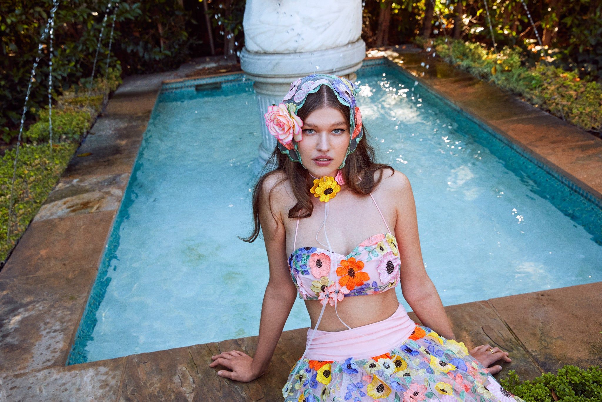 Piccola Crop Top sold by For Love And Lemons product image thumbnail 5