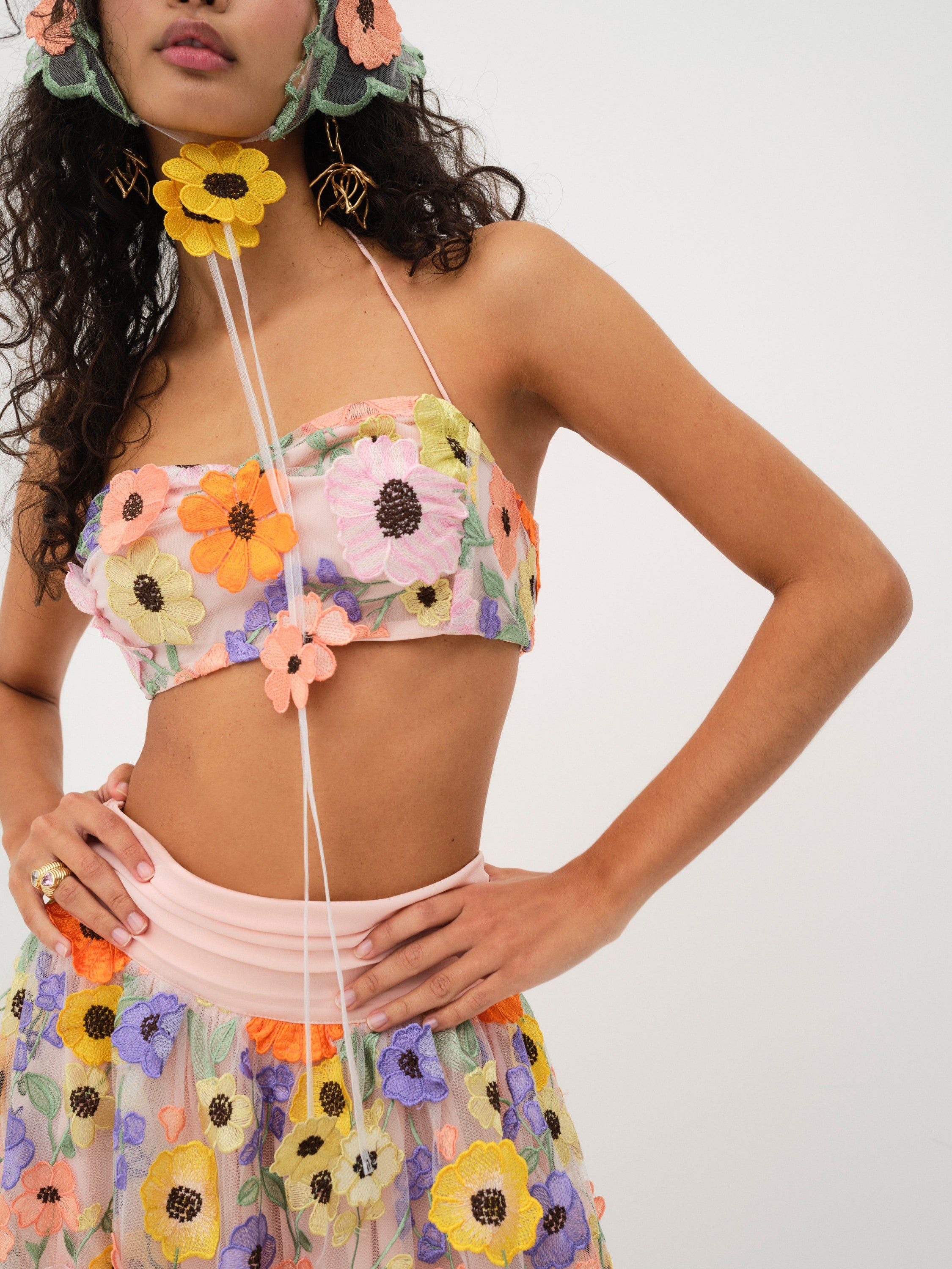 Piccola Crop Top sold by For Love And Lemons product image thumbnail 2