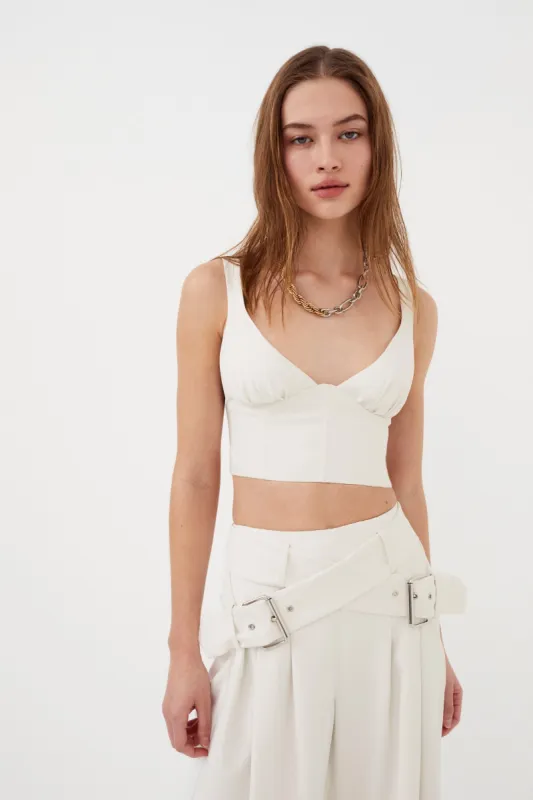 Natasha Crop Top sold by For Love And Lemons