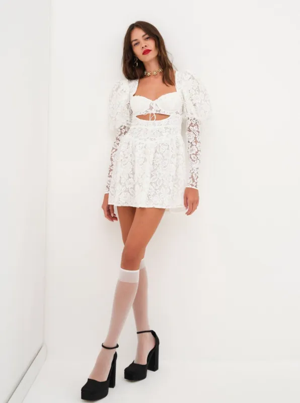 Frances Puff Sleeve Mini Dress sold by For Love And Lemons