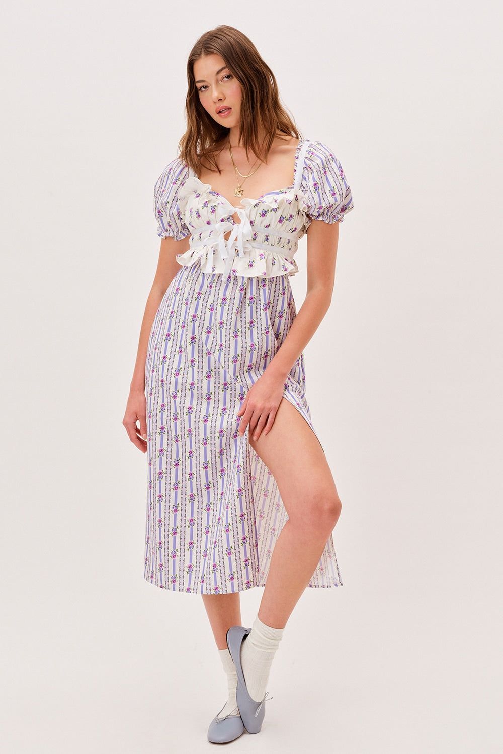 Dahlia Midi Dress sold by For Love And Lemons product image thumbnail 4
