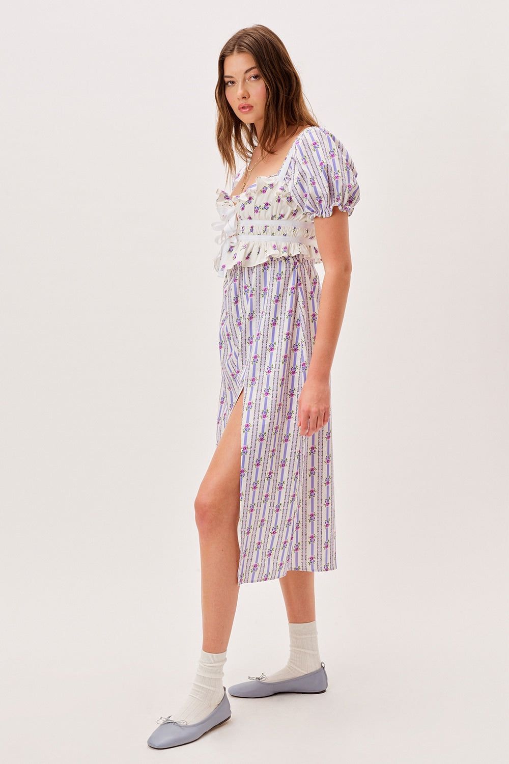 Dahlia Midi Dress sold by For Love And Lemons product image thumbnail 5